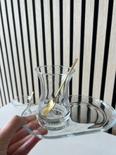 Pasabahce ince belli cam bardak seti ozel altlikli 2 kişilik